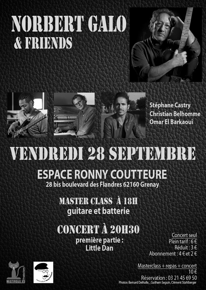 Flyer Concert Norbert Galo and friends avecCastry-28092018